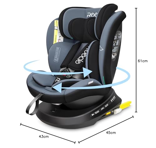 Silla de coche Reecle i-Size giratoria 360 con ISOFIX