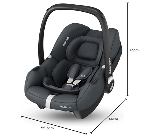 Maxi-Cosi CabrioFix i-Size Silla de Coche para Bebé, de 0-12 Meses (hasta 12 kg), 3.2 kg, Compatible con Cochecitos, Essential Graphite