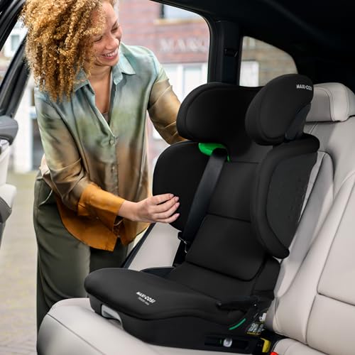 Maxi-Cosi Tanza i-Size Silla de Coche Plegable ISOFIX, de 3.5 a 12 Años (100-150 cm), Protección G-CELL, Full Black