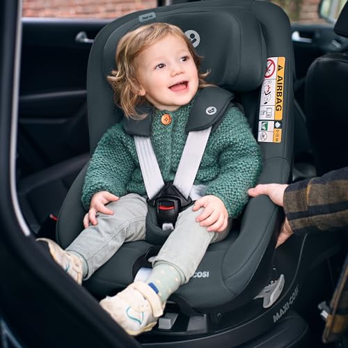 Maxi-Cosi Pearl 360 Silla de Coche Giratoria i-Size ISOFIX, de 3 Meses a 4 Años (61-105 cm), G-CELL, Authentic Graphite