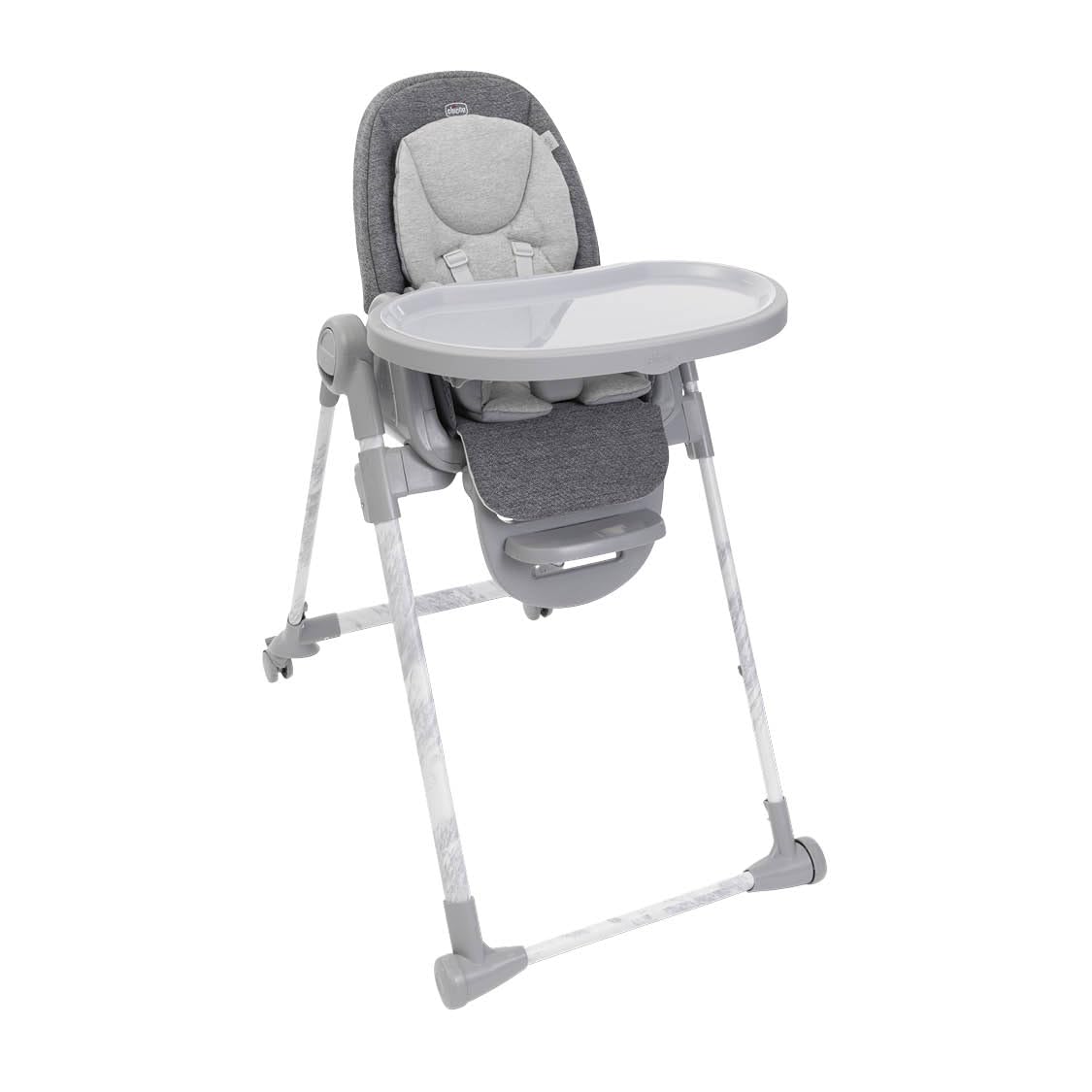 Chicco Polly Armonia Trona Evolutiva 3en1, de 0 Meses a 40 kg, 9 Alturas, Plegado Compacto, Gris Oscuro