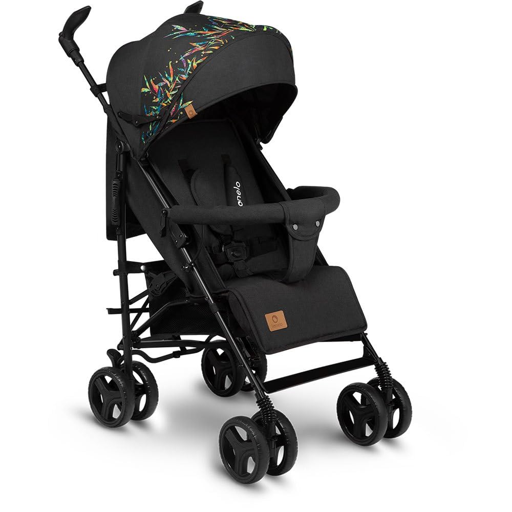 LIONELO Irma Cochecito de Bebé Ligero, Plegable, Reclinable, Ruedas Grandes, con Mosquitera, hasta 15 kg