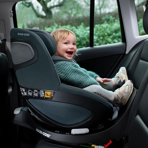 Maxi-Cosi Pearl 360 Silla de Coche Giratoria i-Size ISOFIX, de 3 Meses a 4 Años (61-105 cm), G-CELL, Authentic Graphite