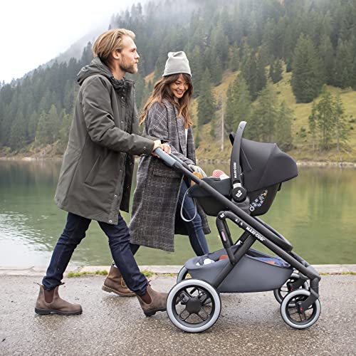 Maxi-Cosi CabrioFix i-Size Silla de Coche para Bebé, de 0-12 Meses (hasta 12 kg), 3.2 kg, Compatible con Cochecitos, Essential Graphite