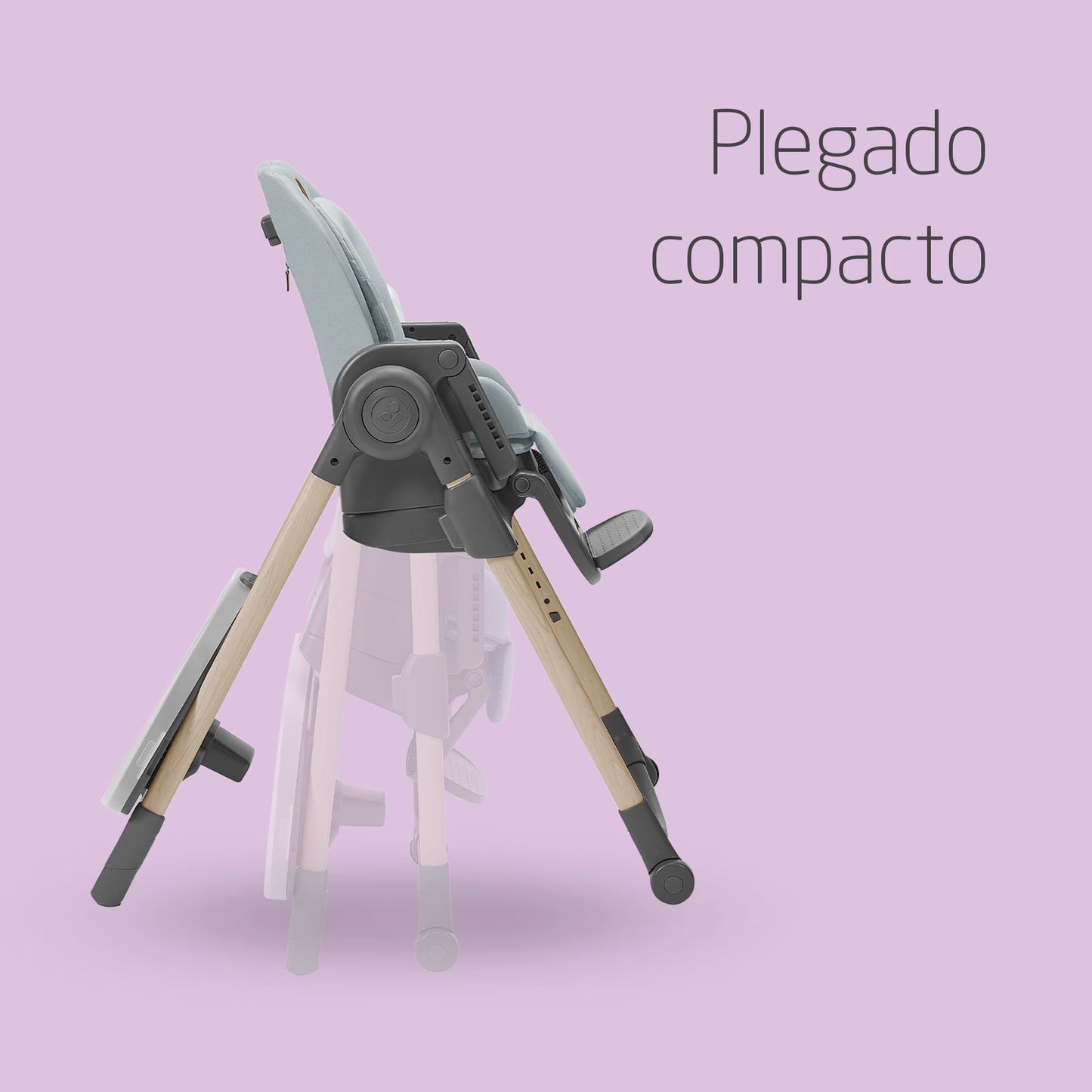 Maxi-Cosi Minla Trona Evolutiva 6 en 1, de 0-14 Años, hasta 60 kg, 9 Alturas, Plegado Compacto, Beyond Grey