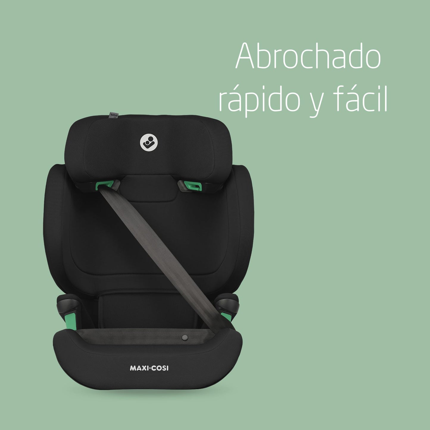 Maxi-Cosi RodiFix M i-Size Silla de Coche con Respaldo Alto ISOFIX, de 3.5-12 Años (100-150 cm), Protección G-CELL, Basic Black