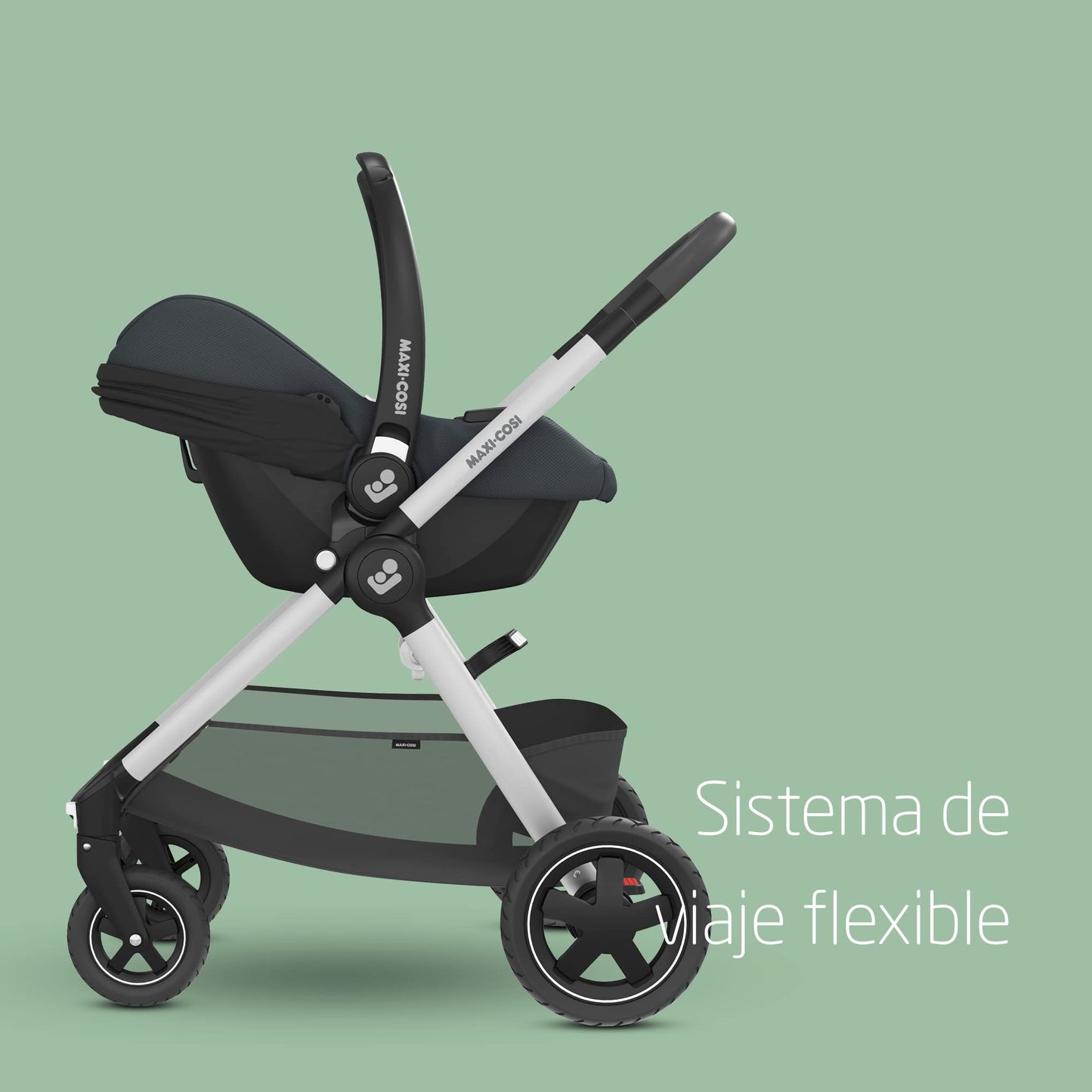 Maxi-Cosi CabrioFix i-Size Silla de Coche para Bebé, de 0-12 Meses (hasta 12 kg), 3.2 kg, Compatible con Cochecitos, Essential Graphite
