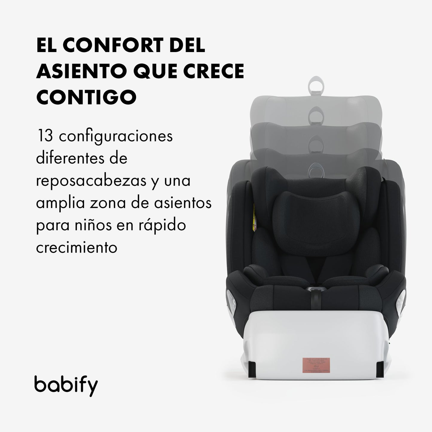 Babify Onboard i-Size Silla de Coche Giratoria 360°