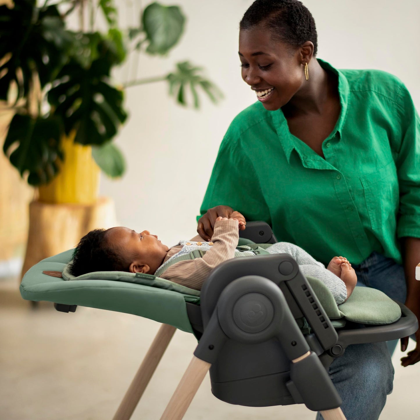 Maxi-Cosi Minla Trona Evolutiva 6 en 1, de 0-14 Años, hasta 60 kg, 9 Alturas, Plegado Compacto, Beyond Grey