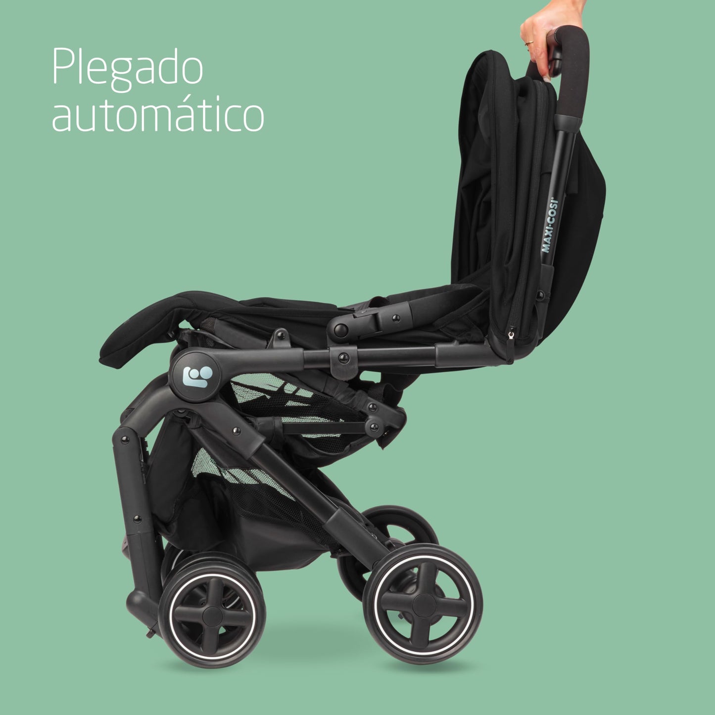 Maxi-Cosi Lara2 Silla de Paseo Ligera y Compacta, Plegado Automático, de 0-4 Años (hasta 22 kg), Essential Black