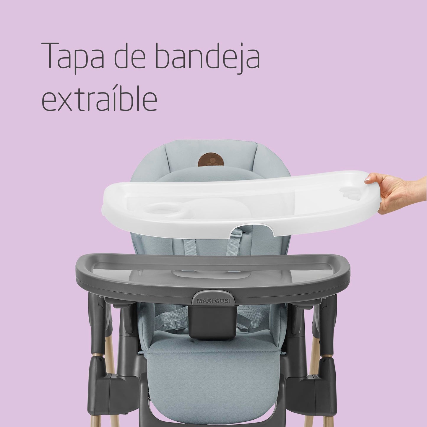 Maxi-Cosi Minla Trona Evolutiva 6 en 1, de 0-14 Años, hasta 60 kg, 9 Alturas, Plegado Compacto, Beyond Grey