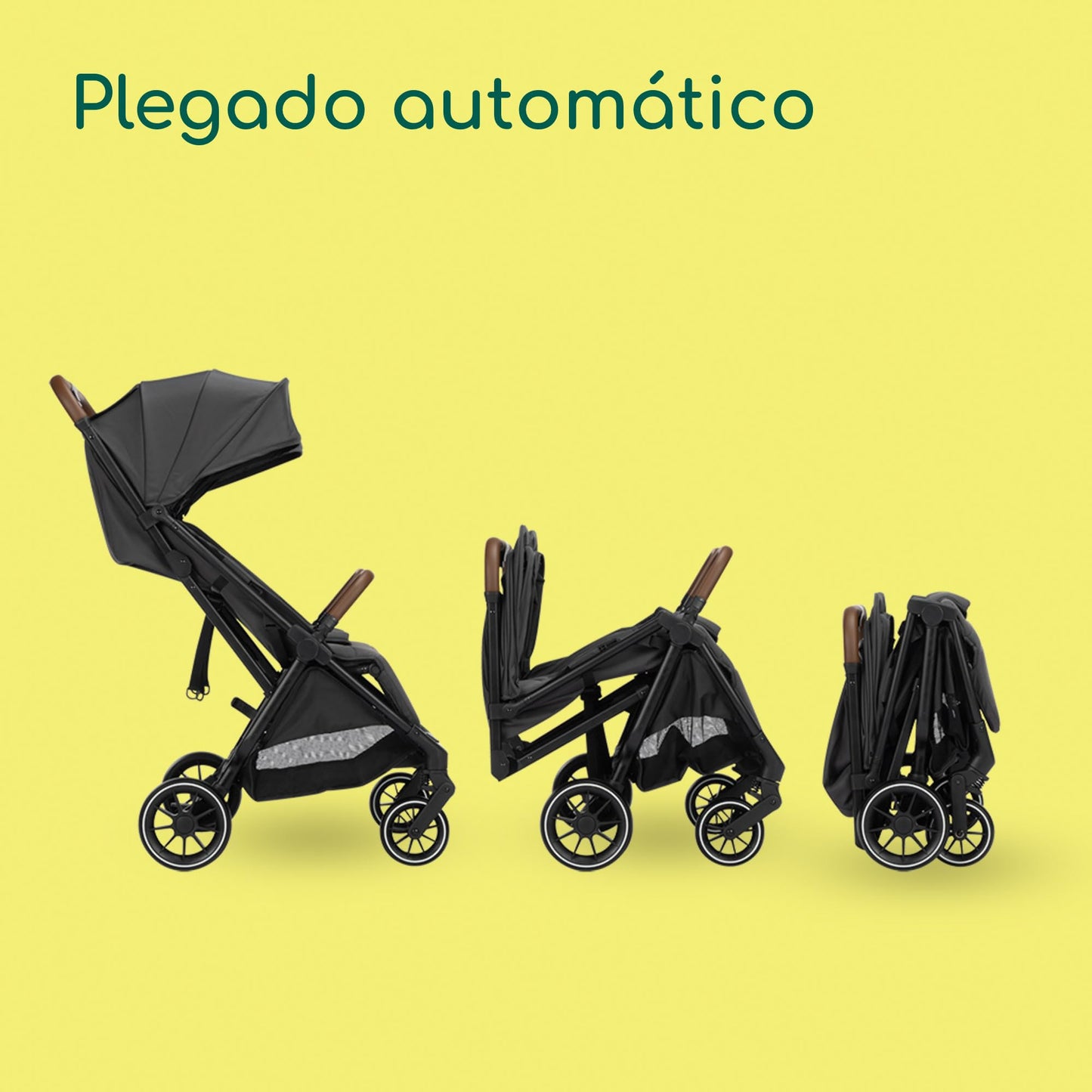 Bebeconfort Mane Carrito Gemelar, Plegado Automático, Reclinación Total, Arnés 5 Puntos, Mineral Graphite