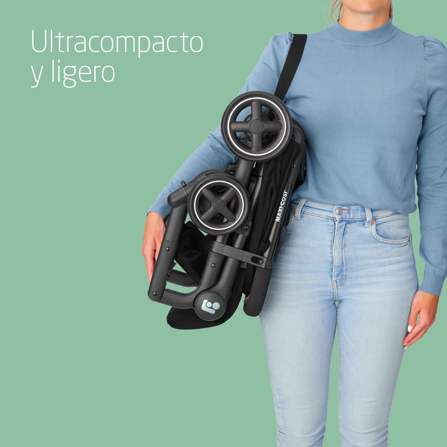 Maxi-Cosi Lara2 Silla de Paseo Ligera y Compacta, Plegado Automático, de 0-4 Años (hasta 22 kg), Essential Black