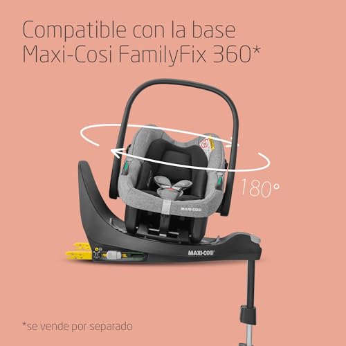 Maxi-Cosi Zelia S Trio Cochecito de Bebé 3 Piezas, con Silla de Coche i-Size, Plegable, de 0-4 Años (hasta 22 kg), Gris