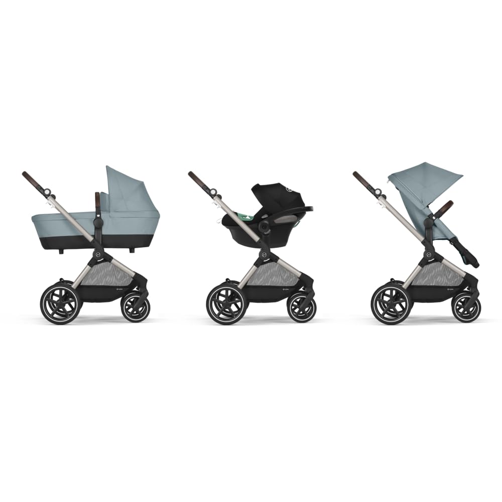 CYBEX EOS Lux Silla de Paseo 2 en 1, desde el Nacimiento hasta 22 kg, Sky Blue