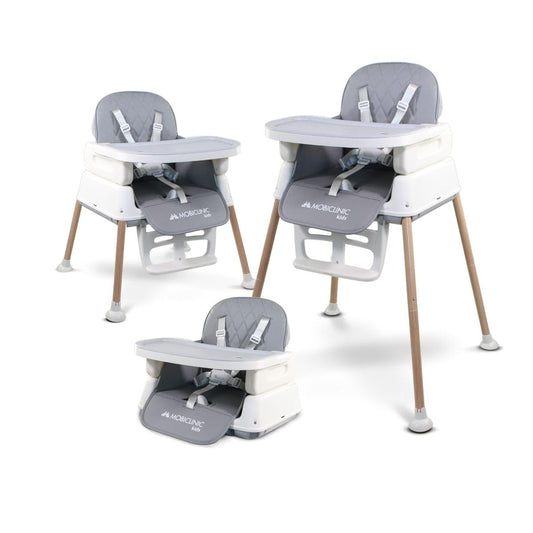Mobiclinic Kids Kiara Trona Evolutiva 3 en 1, Plegable, Bandeja Ajustable, Impermeable, de 6-36 Meses