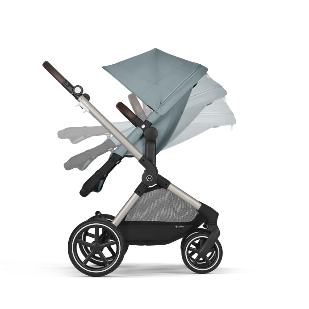 CYBEX EOS Lux Silla de Paseo 2 en 1, desde el Nacimiento hasta 22 kg, Sky Blue
