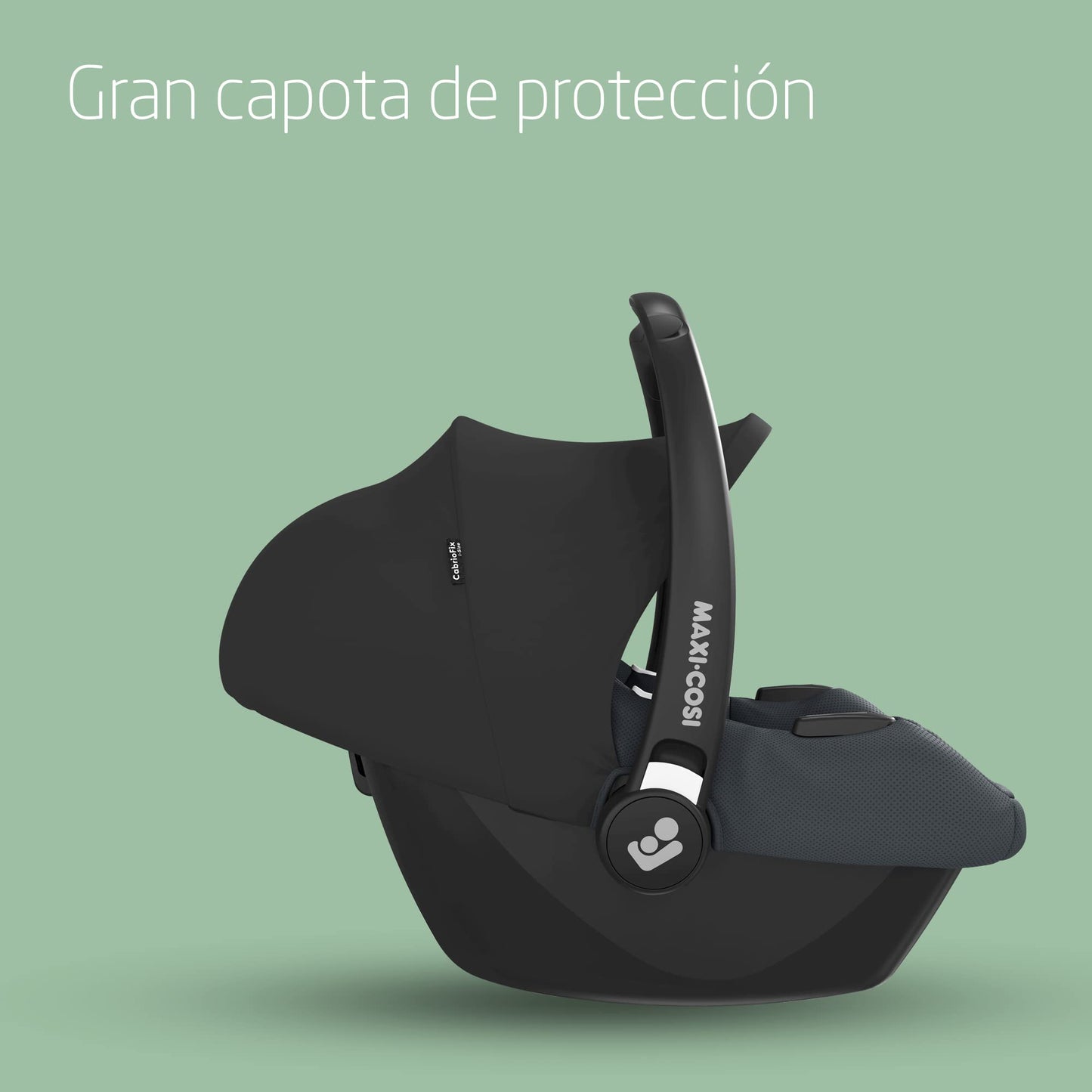 Maxi-Cosi CabrioFix i-Size Silla de Coche para Bebé, de 0-12 Meses (hasta 12 kg), 3.2 kg, Compatible con Cochecitos, Essential Graphite
