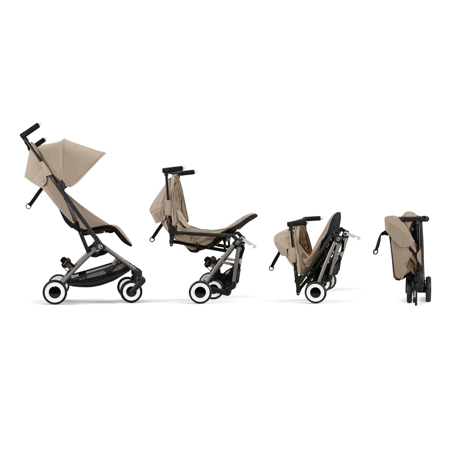 CYBEX Libelle Silla de Paseo Ligera, Arnés One-Pull, de 6 Meses a 4 Años (hasta 22 kg), 6 kg, Fog Grey