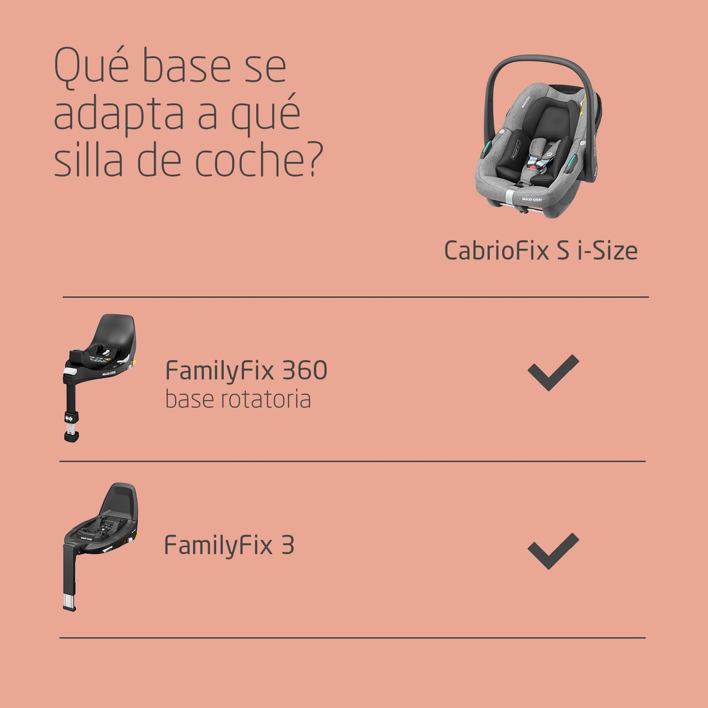 Maxi-Cosi Zelia S Trio Cochecito de Bebé 3 Piezas, con Silla de Coche i-Size, Plegable, de 0-4 Años (hasta 22 kg), Gris