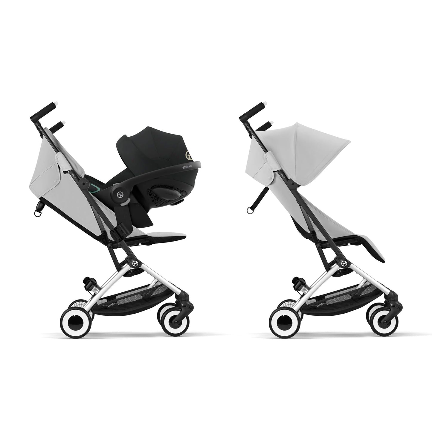 CYBEX Libelle Silla de Paseo Ligera, Arnés One-Pull, de 6 Meses a 4 Años (hasta 22 kg), 6 kg, Fog Grey