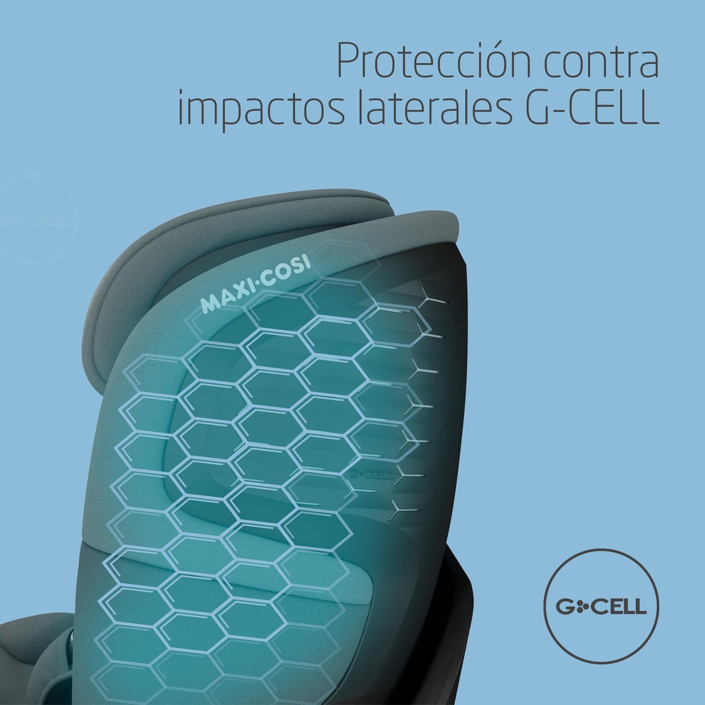 Maxi-Cosi Emerald 360 S i-Size Silla de Coche Giratoria, de 0-12 Años (40-150 cm), Protección G-CELL, Tonal Graphite