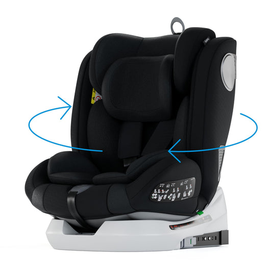Babify Onboard i-Size Silla de Coche Giratoria 360°