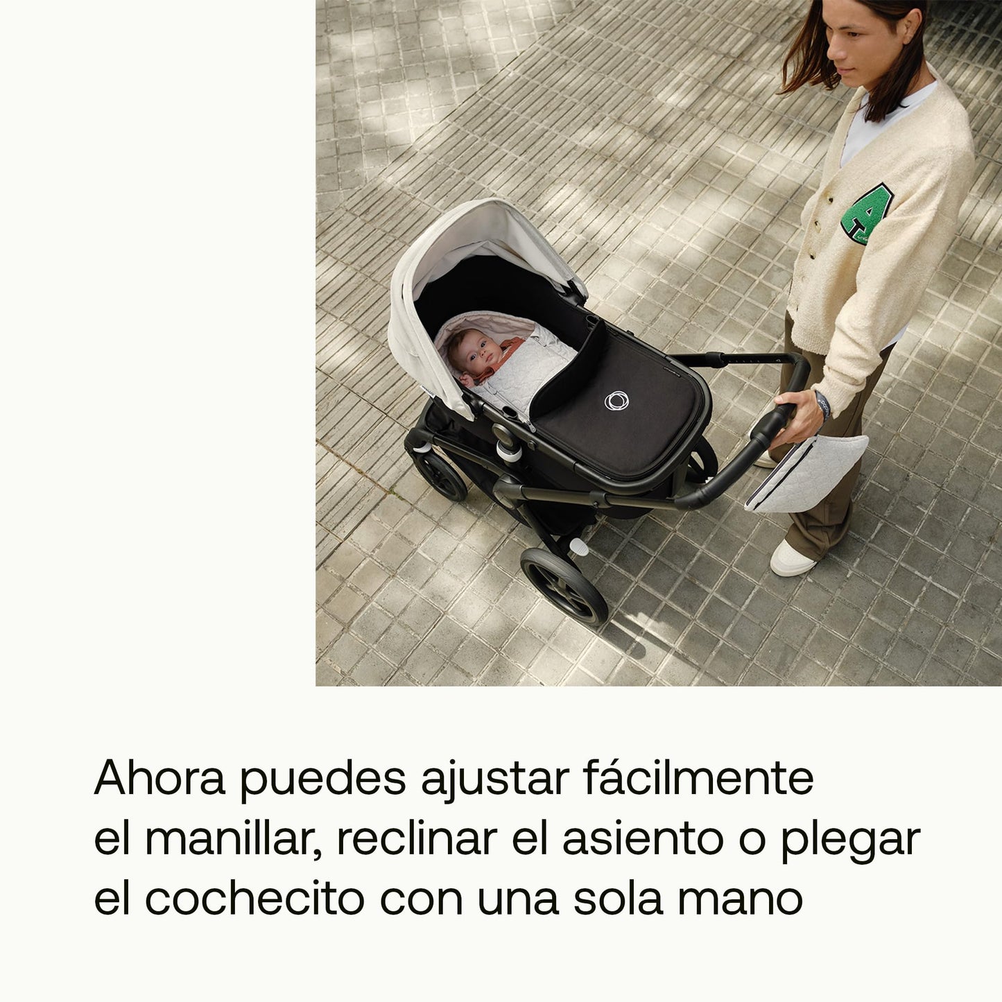 Bugaboo Fox 5 Cochecito de Bebé 2 en 1 Todo Terreno, Suspensión Total, Fácil Plegado, Chasis Negro / Capota Forest Green