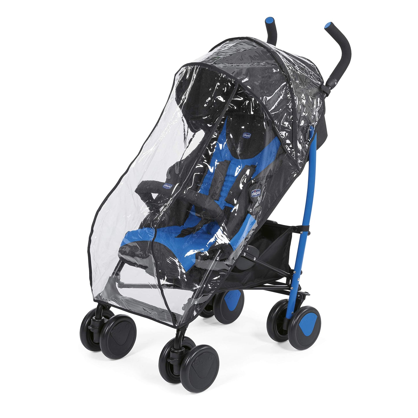Chicco Echo Silla de Paseo Ligera y Compacta, Plegado Paraguas, desde el Nacimiento, hasta 22 kg, Azul