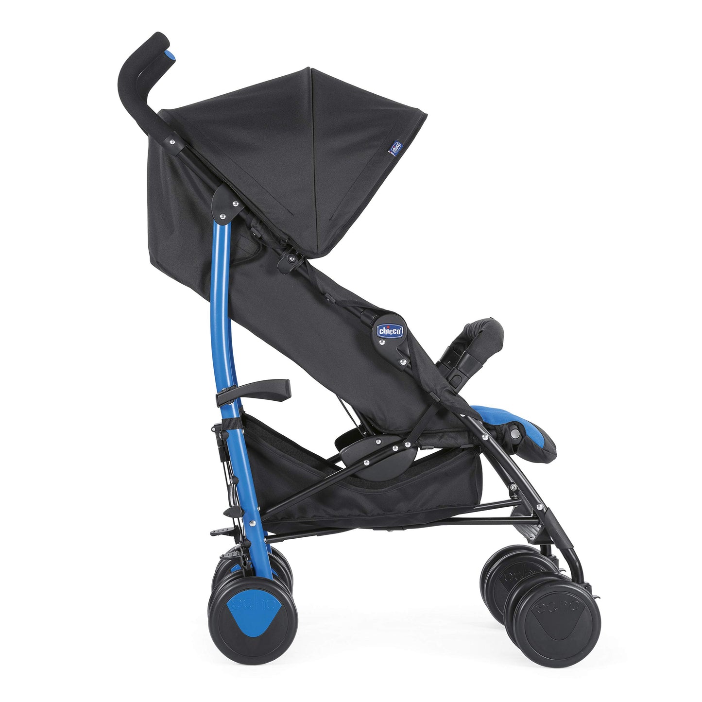 Chicco Echo Silla de Paseo Ligera y Compacta, Plegado Paraguas, desde el Nacimiento, hasta 22 kg, Azul