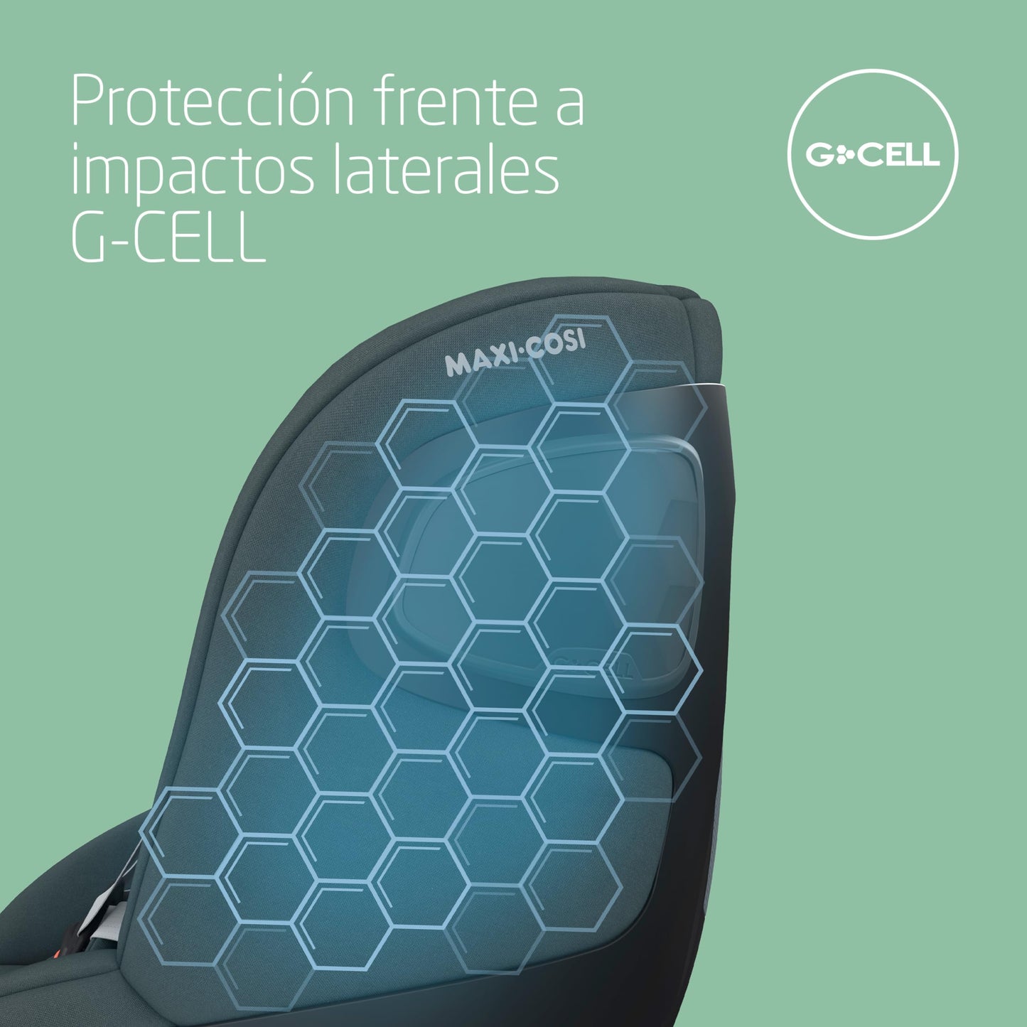 Maxi-Cosi Pearl 360 Silla de Coche Giratoria i-Size ISOFIX, de 3 Meses a 4 Años (61-105 cm), G-CELL, Authentic Graphite