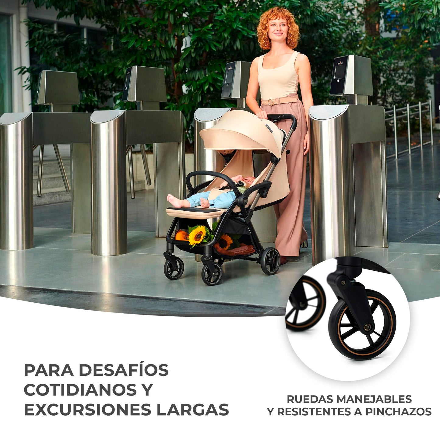 Kinderkraft APINO Silla de Paseo Ligera, Plegado Automático, Posición Tumbada, hasta 24 kg, Negro
